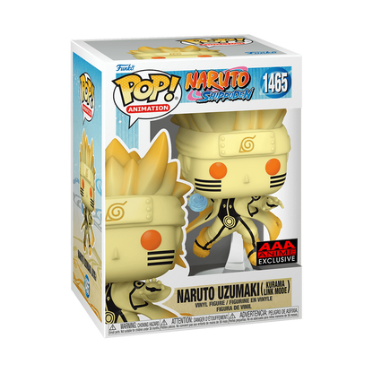 NNaruto: Shippuden "Naruto Uzumaki Kurama Link Mode" Funko Pop! Vinyl Figure #1465 - AAA Anime Exclusive