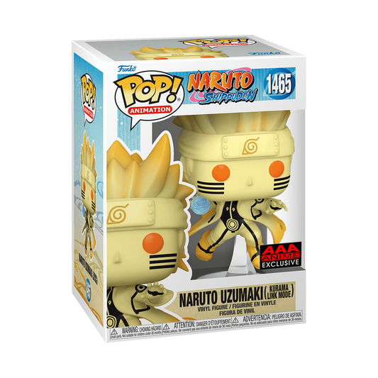 NNaruto: Shippuden "Naruto Uzumaki Kurama Link Mode" Funko Pop! Vinyl Figure #1465 - AAA Anime Exclusive