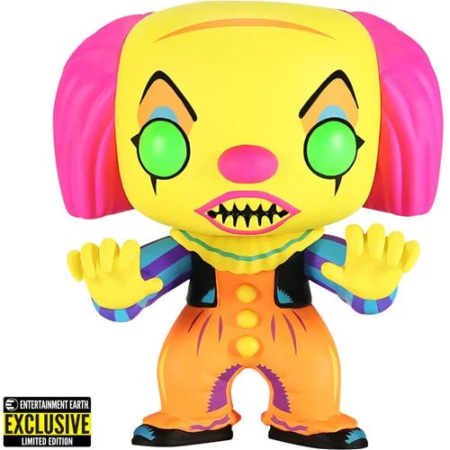IT "Pennywise" Black Light Funko Pop! Vinyl Figure #55 - Entertainment Earth Exclusive
