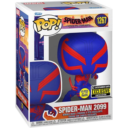 Spider-Man Across the Spiderverse "Spider-Man 2099" Entertainment Earth Exclusive Glow in the dark Funko Pop Vinyl #1267